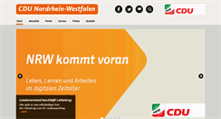 Desktop Screenshot of cdu-nrw.de